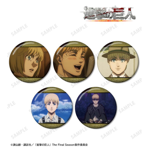 『進撃の巨人』アルミン 場面写缶バッジ5個セット vol.2【202510再販】